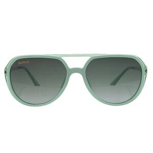 Women's Crystal Seafoam Gradient Lens Tactical Side Shields Sunglasses New